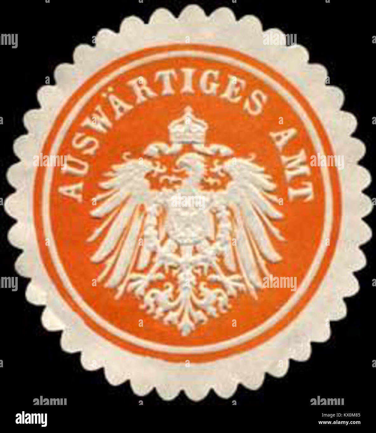 Siegelmarke Auswärtiges Amt W0237345 Banque D'Images