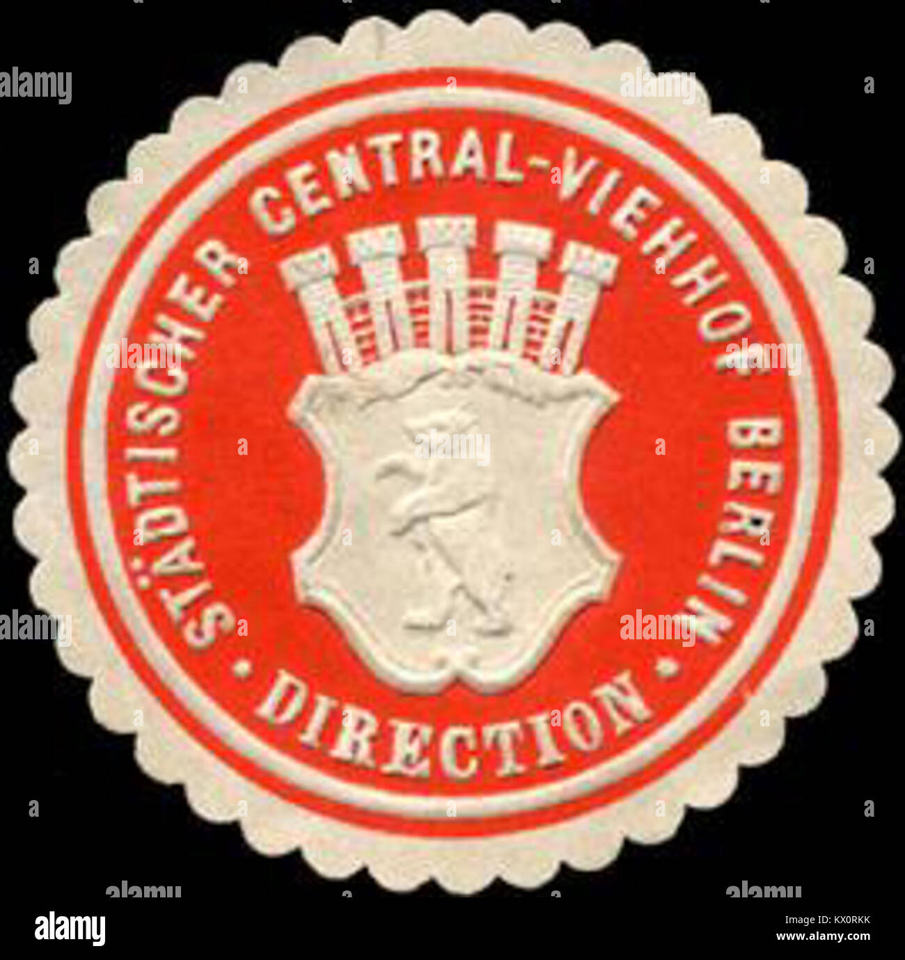 Orientation Siegelmarke Viehhof - Städtischer - Central Berlin W0226481 Banque D'Images