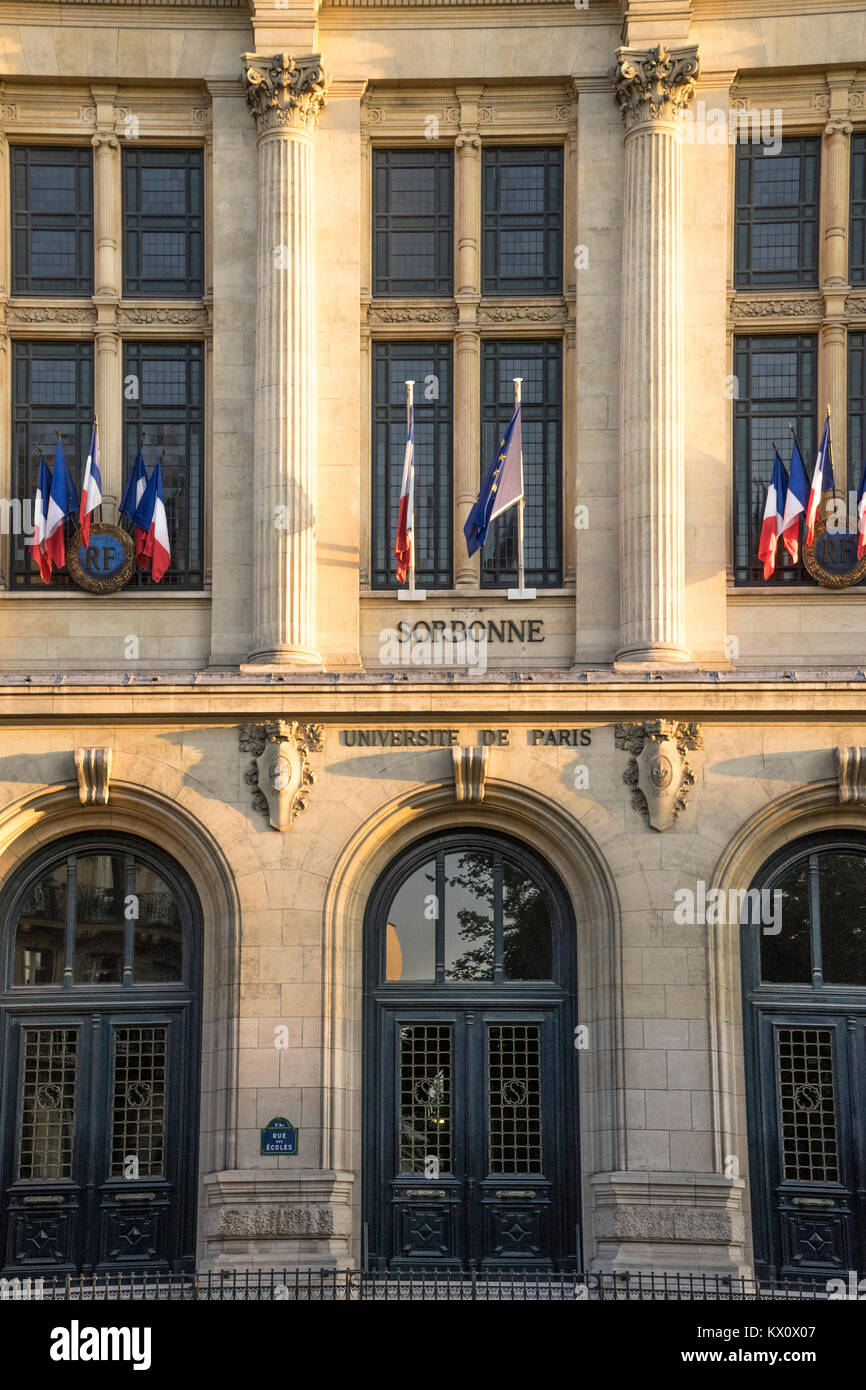 Sorbonne Université de Paris, France Banque D'Images