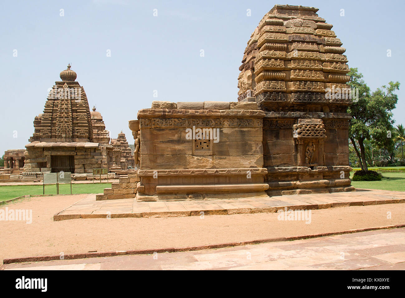Jambulingeswara Galaganatha et temples de Pattadakal District,Bagalkot, Karnataka, Inde, Asie Banque D'Images