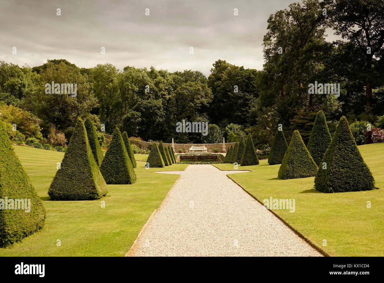 Plas Cadnant jardin caché, au nord du Pays de Galles Banque D'Images