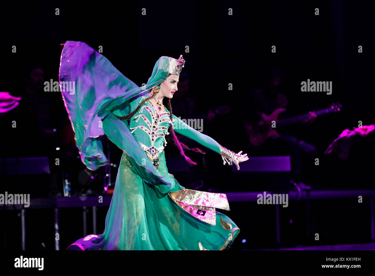 Le Bélarus, la ville de Gomel, 23.03.2017. Concert de Ballet National de Géorgie "ukhishvili'. Banque D'Images