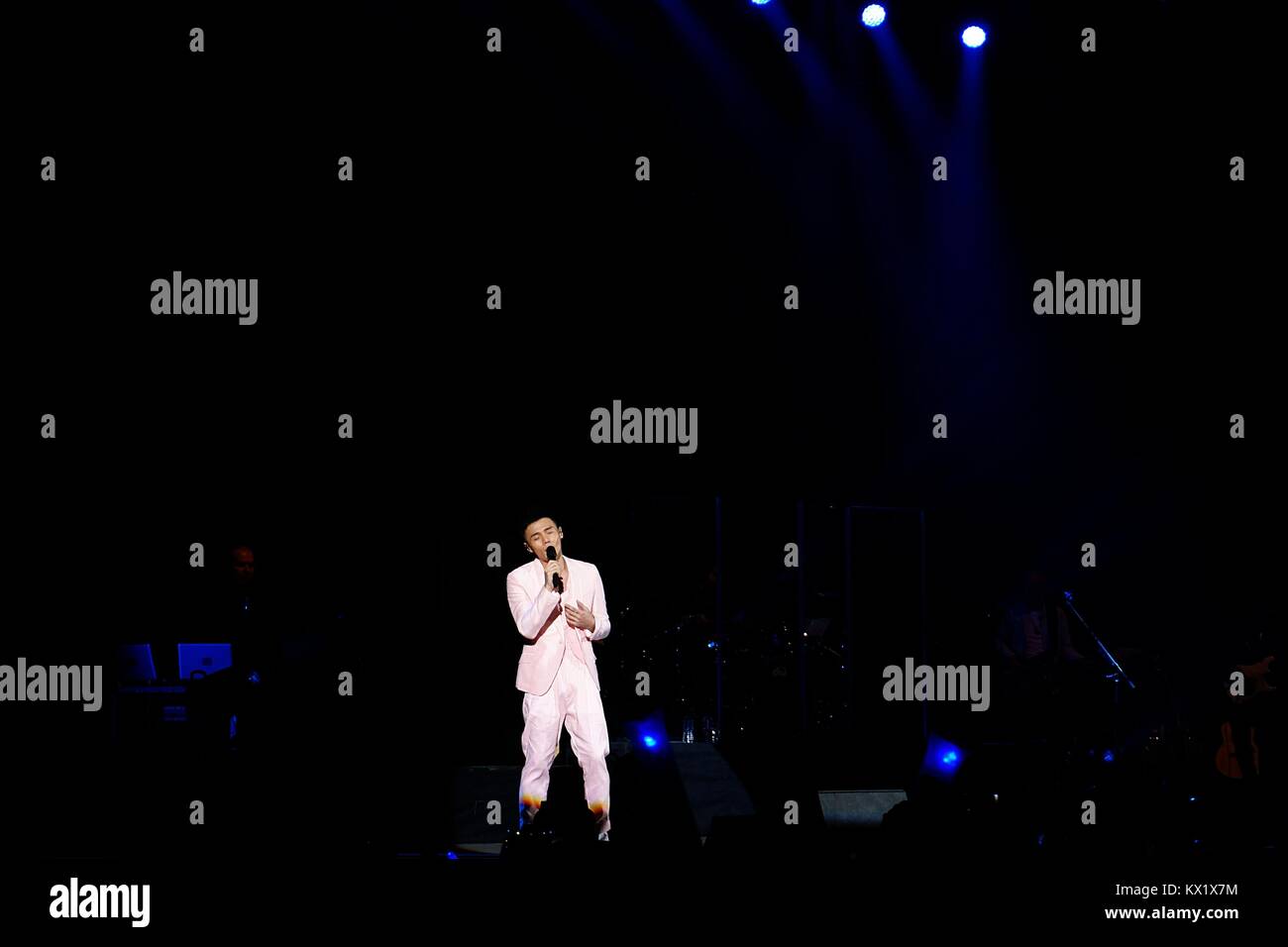 London, UK, 6 janvier 2018. Li Ronghao concert au Hammersmith Eventim Apollo dans le cadre de l'idéal d'un tour du monde. Crédit : Calvin Tan/Alamy Live News Banque D'Images