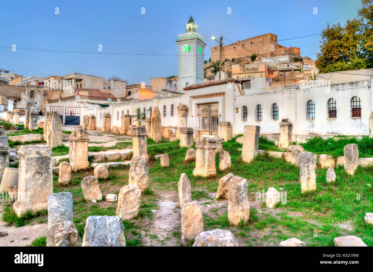 Ruines du temple romain, à El Kef, Tunisie Banque D'Images