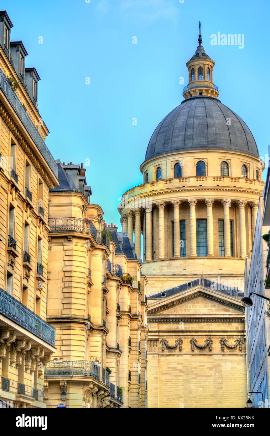 Le Panthéon à Paris, d'un mausolée contenant les restes d'éminents citoyens français. Banque D'Images