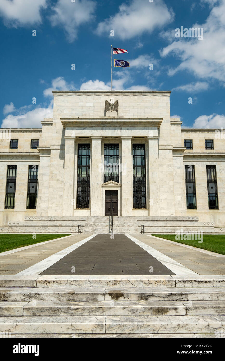 Marriner S. Eccles Bâtiment Conseil de la Réserve fédérale, 20151 Constitution Avenue NW, Washington DC Banque D'Images