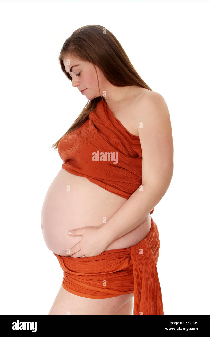 Femme enceinte, grossesse, bébé bosse Banque D'Images