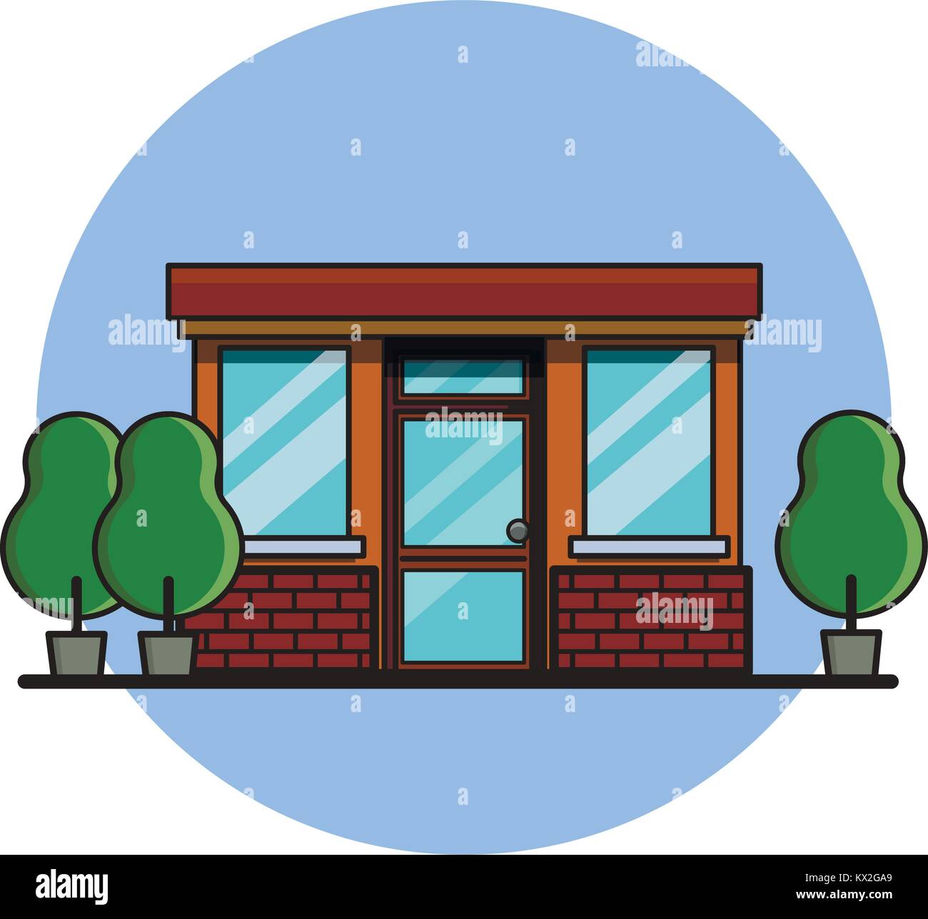 Cafe des capacités. Télévision, style vector illustration. Illustration de Vecteur
