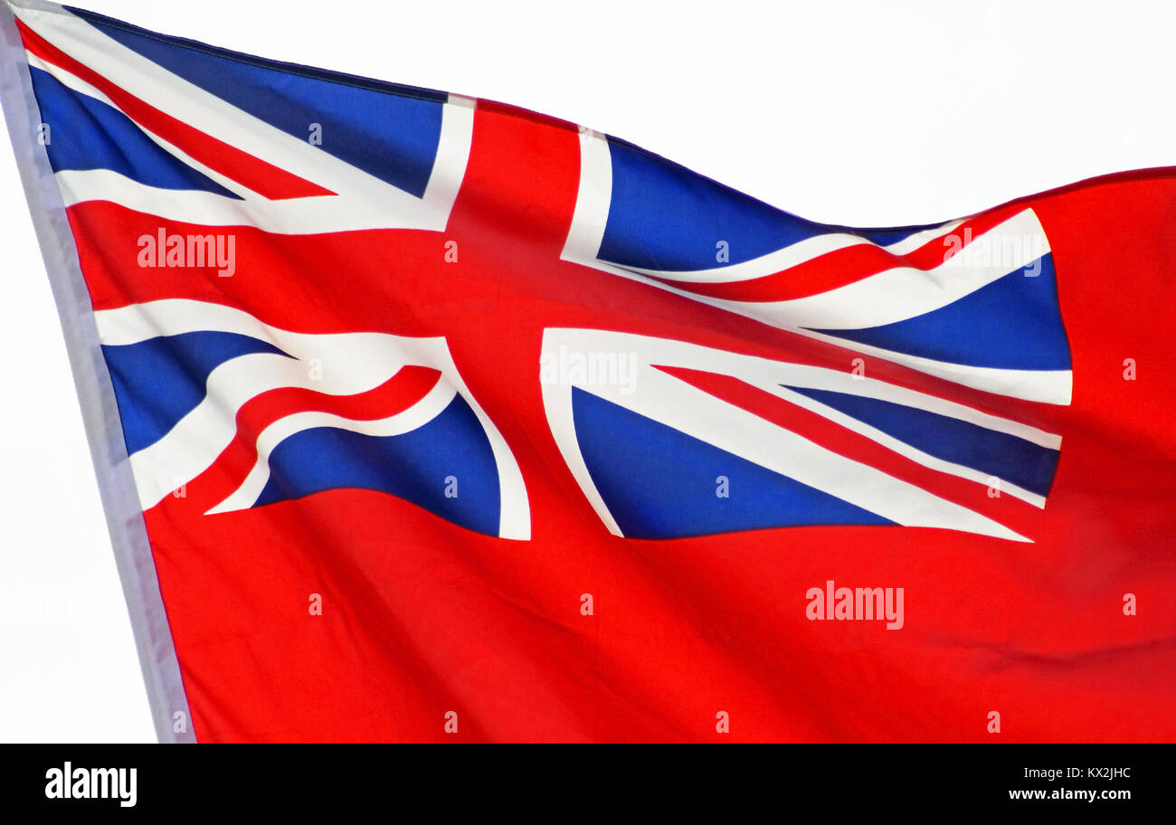 Close up de la rouge blanc et bleu Union Jack Flag Banque D'Images