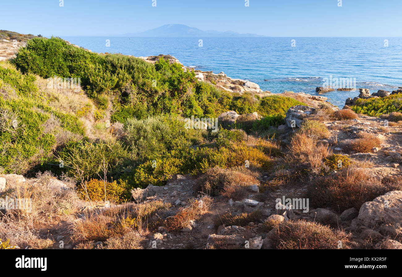 Côte Rocheuse de Zakynthos, Grèce. Station touristique populaire de l'île pour les vacances d'été Banque D'Images