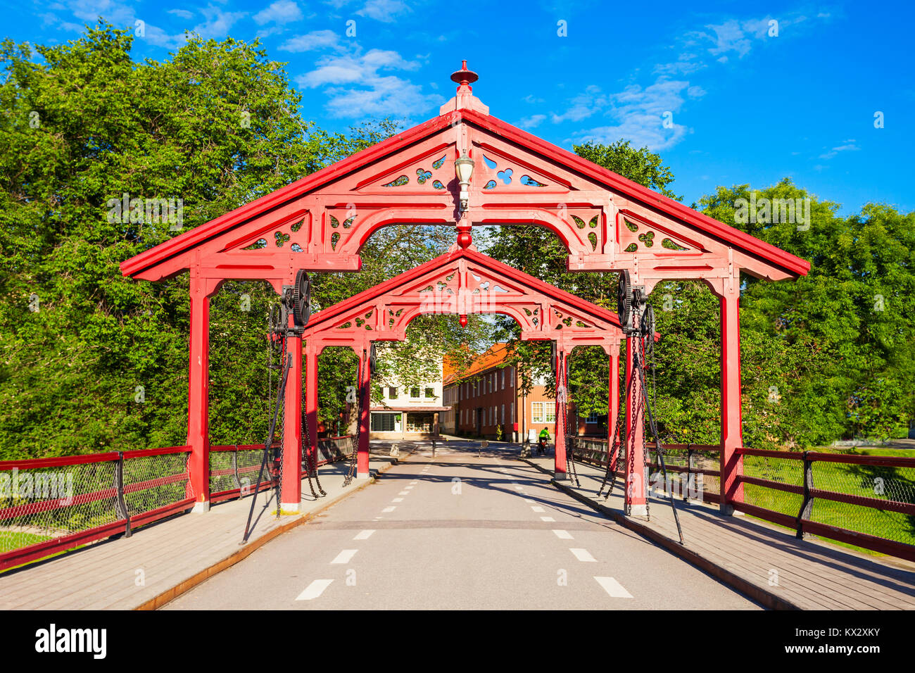 Vieille Ville ou pont Gamle Bybro ou Bybroa est un pont traverse la ...