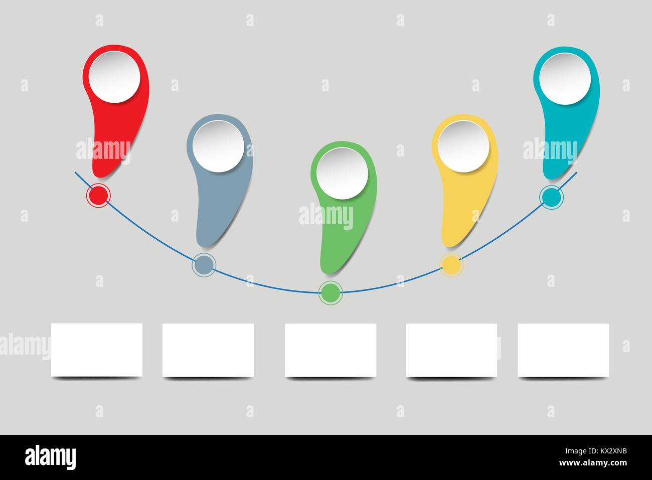 Modèle couleur infographique avec une place libre pour votre texte. Illustration de Vecteur