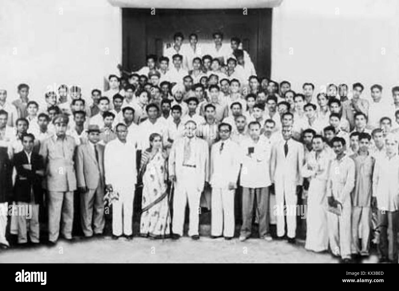 Le Dr Babasaheb Ambedkar au Collège Milind, 21 juillet 1953 Banque D'Images