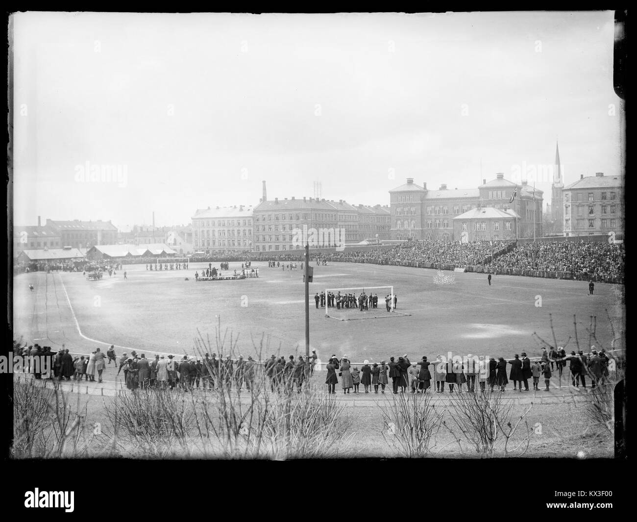 Dælengen terrain de sport, une installation sportive en plein air en Norvège pour les sports et les loisirs. Banque D'Images