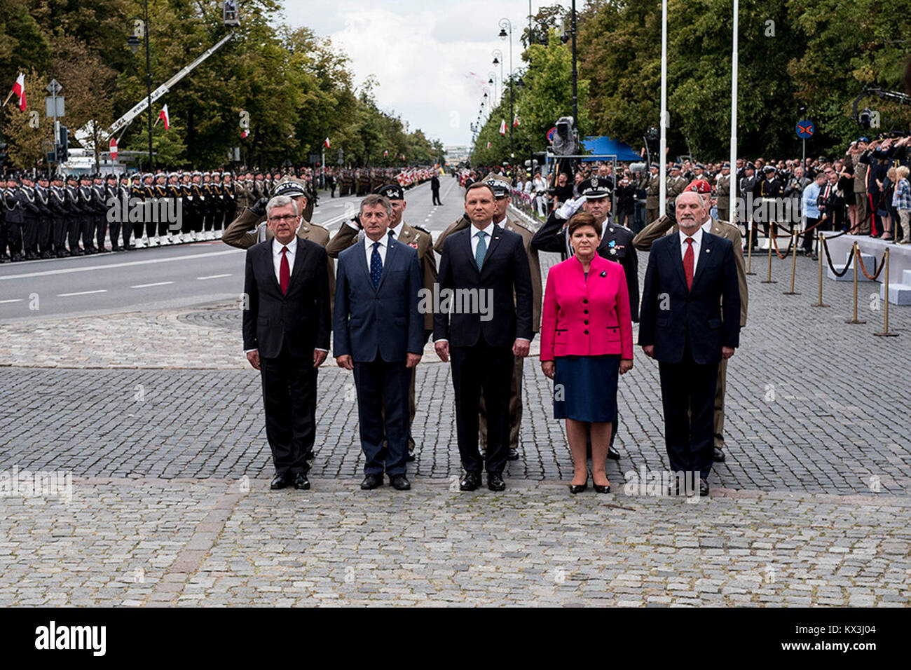 Cette photographie de 2016 montre la Journée de l'armée polonaise, soulignant l'héritage militaire, historique et national de la Pologne. Banque D'Images