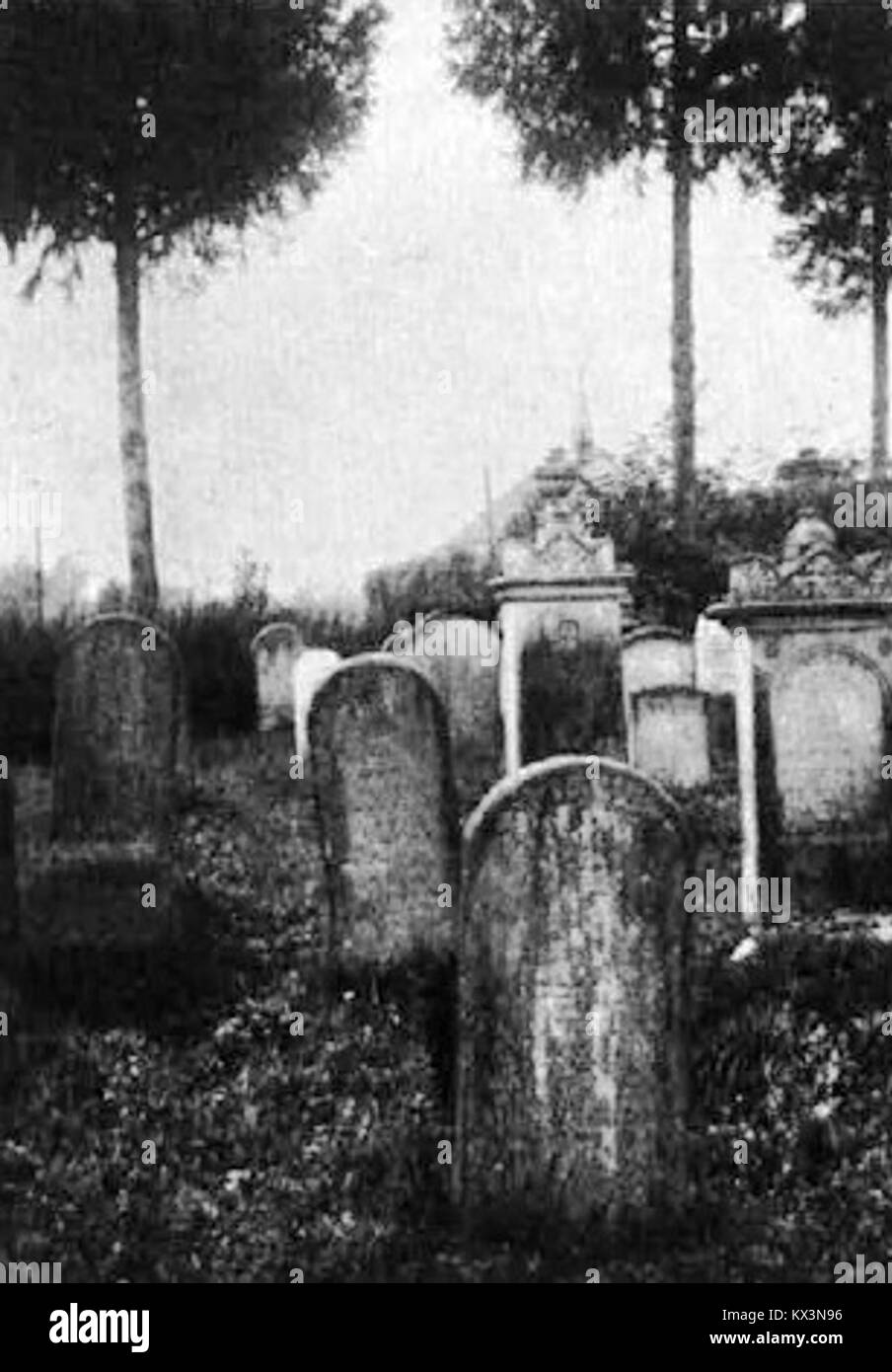 Le Zidovsko pokopalisce à Murska Sobota, Slovénie, est un cimetière juif d'importance historique, servant de mémorial à la communauté juive locale et préservant le patrimoine culturel. Banque D'Images