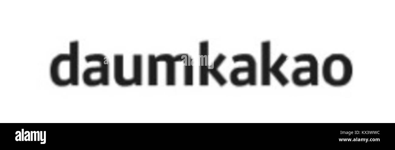 Daum Kakao, une société technologique sud-coréenne spécialisée dans la messagerie, les services Internet et les applications mobiles, issue de la fusion de Daum Communications et de Kakao Corp. Banque D'Images