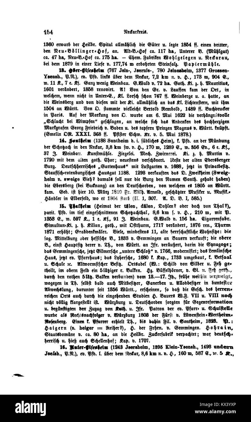 Illustration de la série « le Royaume de Württemberg III », montrant des monuments culturels et des paysages urbains-ruraux à Württemberg, Allemagne. Banque D'Images