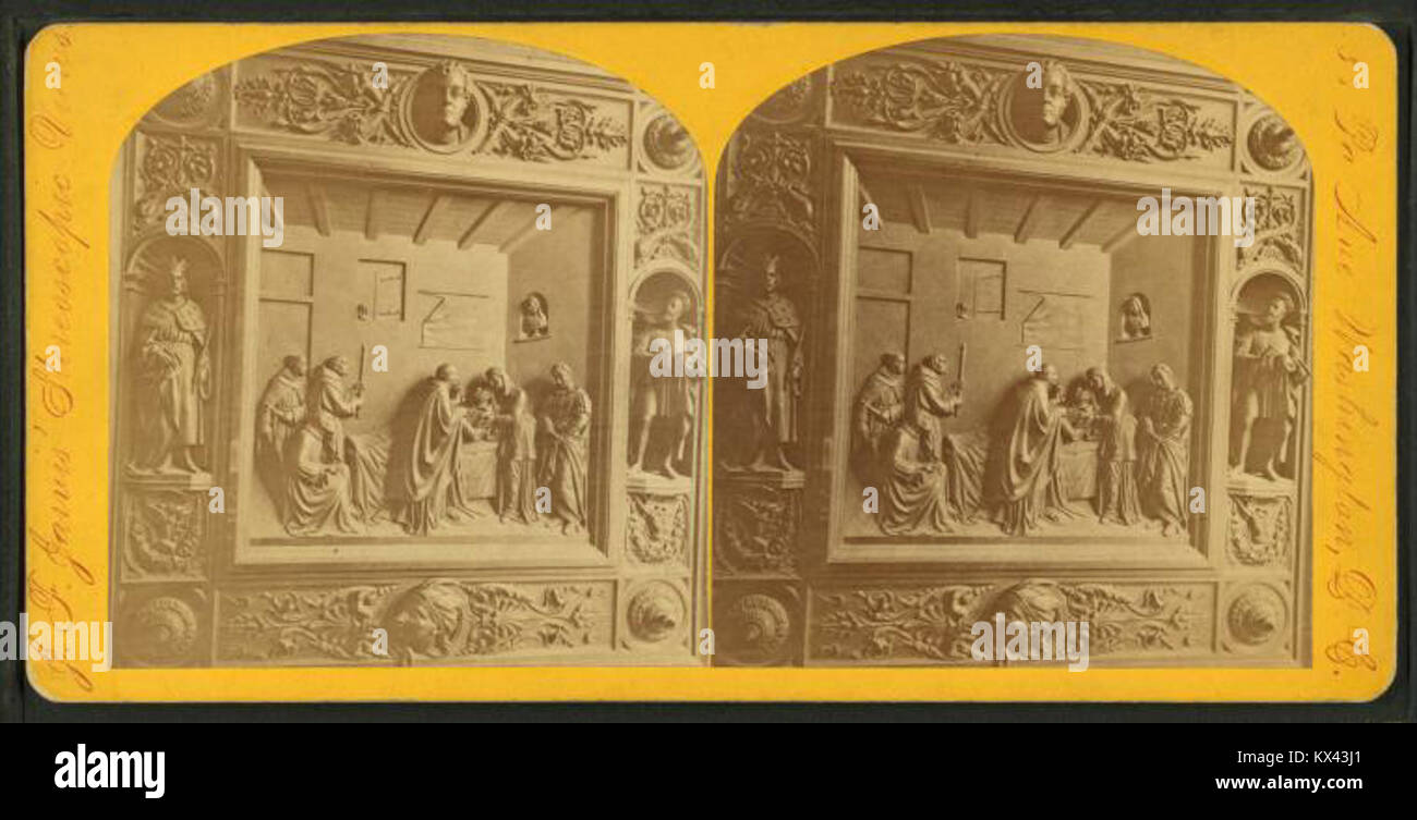 Ce tableau, *Death-bed of Columbus* de John F. Jarvis, représente les derniers moments du célèbre explorateur Christophe Colomb. C’est une représentation emblématique de la fin de son voyage et de son héritage. Banque D'Images