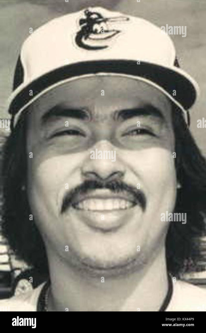 Dennis Martínez, un lanceur né au Nicaragua, a joué pour les Expos de Montréal en 1980, obtenant une fiche de 16-7 avec une ERA de 3,18, mettant en valeur son habileté dans la Ligue majeure de baseball. Banque D'Images