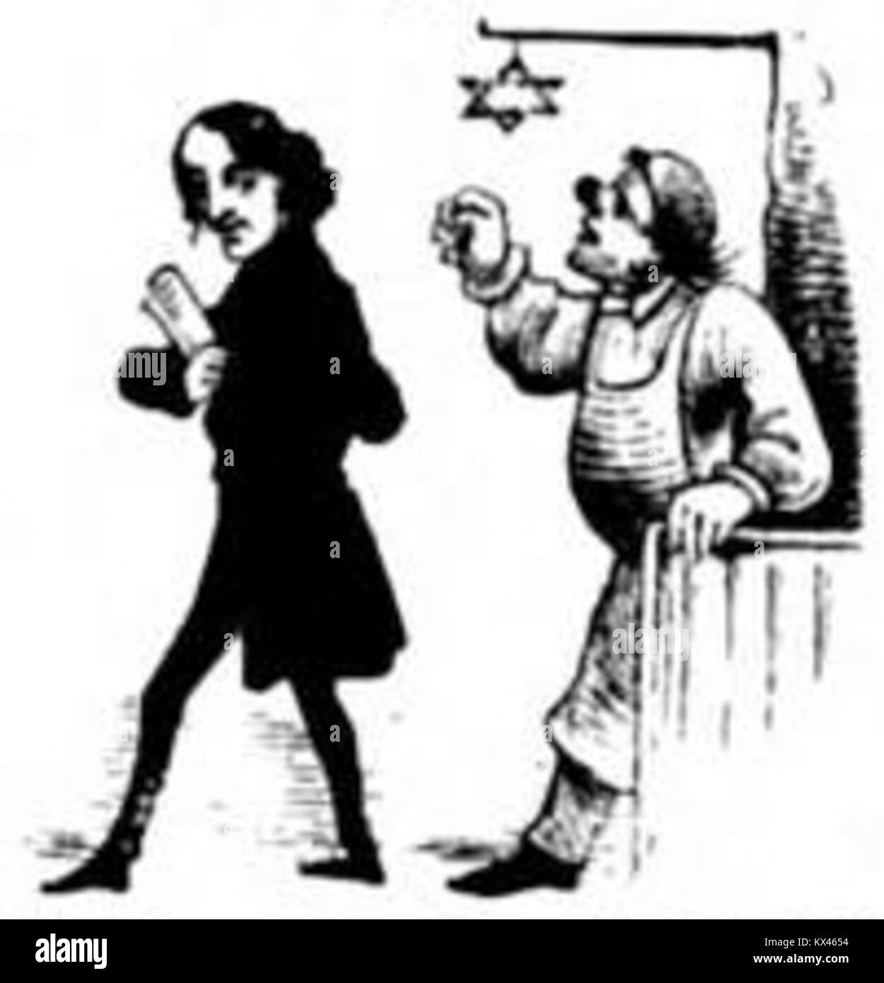 Document relatif à l'entonnoir de Nuremberg, un outil éducatif allemand médiéval conçu pour l'enseignement et la transmission des connaissances. Banque D'Images