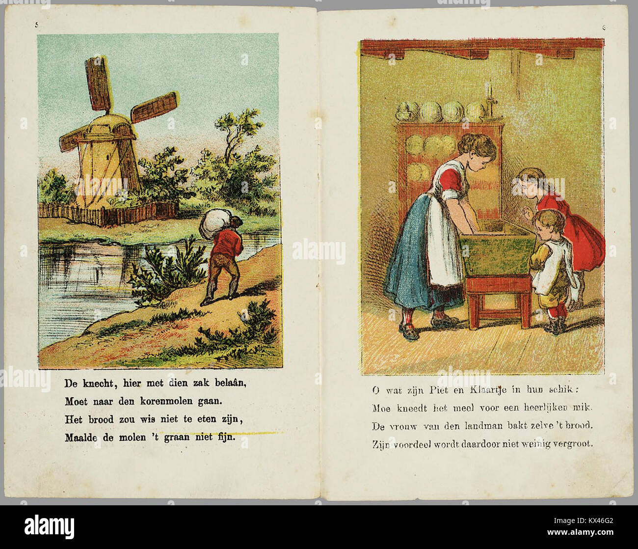 Image 5 tirée de 'des landmans vreugd', illustrant la vie rurale, les pratiques agricoles et les activités quotidiennes des agriculteurs dans des contextes historiques. Banque D'Images