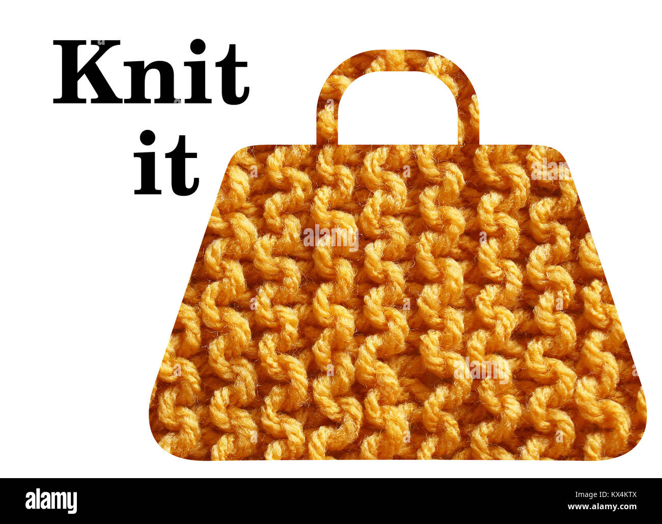 Il tricot - abstract pattern sac Porte-jarretelles en croix Banque D'Images