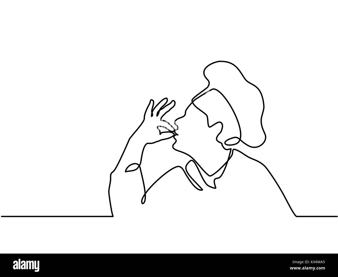 Faire cuire de délicieux geste délicieux Illustration de Vecteur