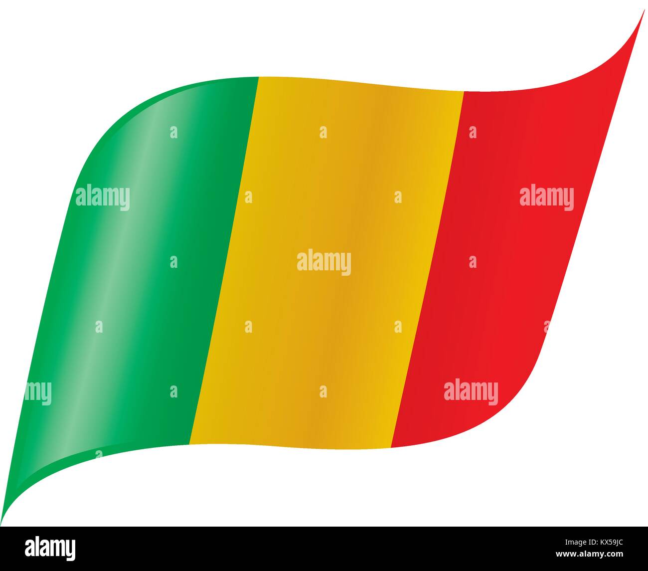 Mali drapeau. Vector Illustration de Vecteur