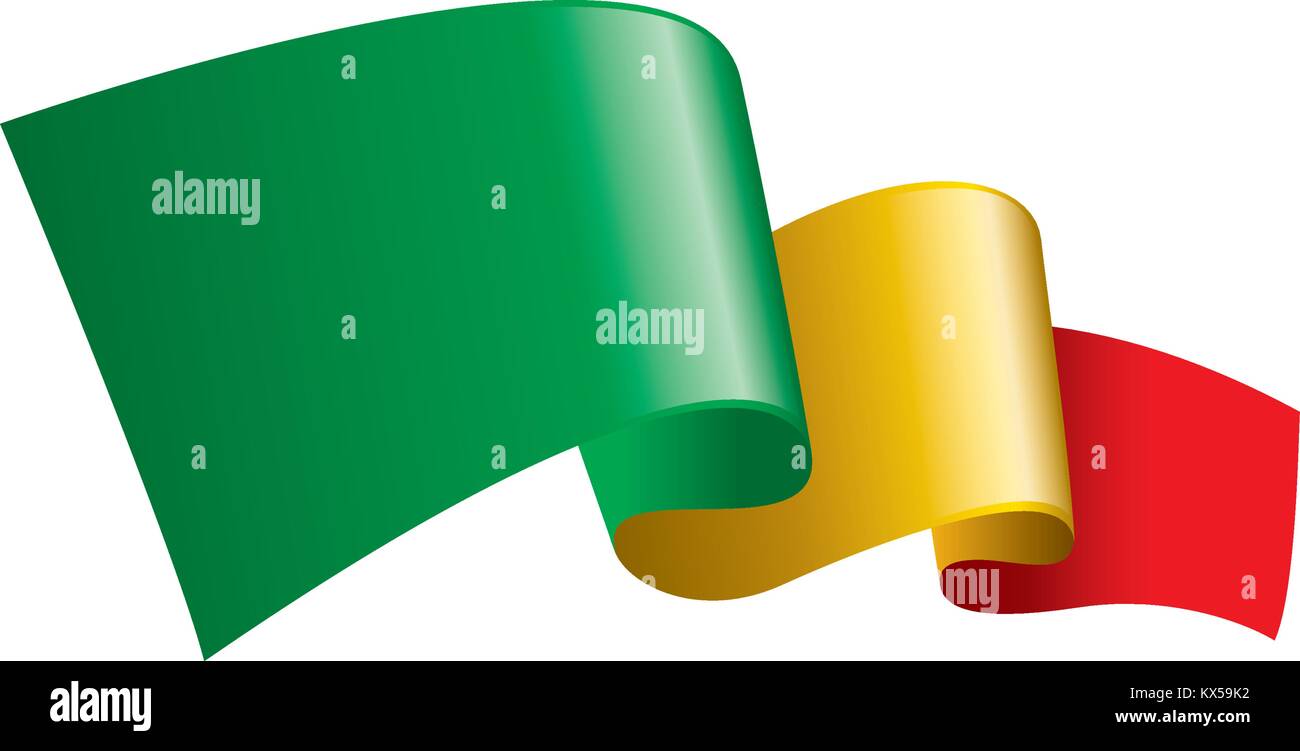 Mali drapeau. Vector Illustration de Vecteur