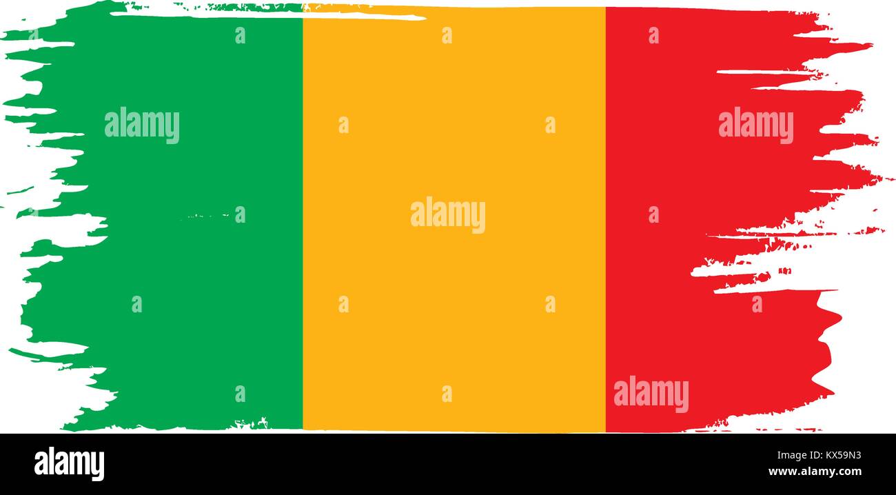 Mali drapeau. Vector Illustration de Vecteur