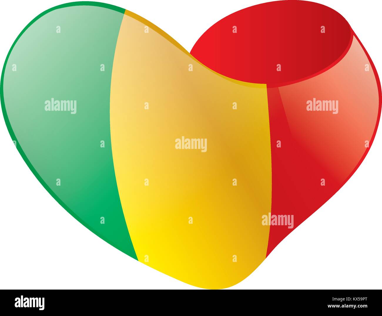 Mali drapeau. Vector Illustration de Vecteur