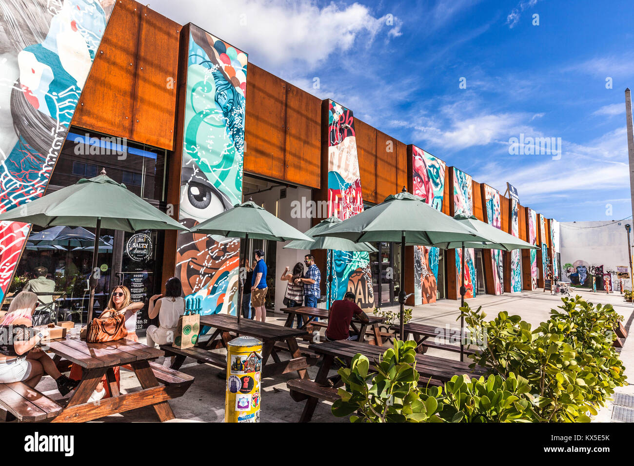 Wynwood Arcade, Wynwood Art District, Miami, Floride, États-Unis. Banque D'Images