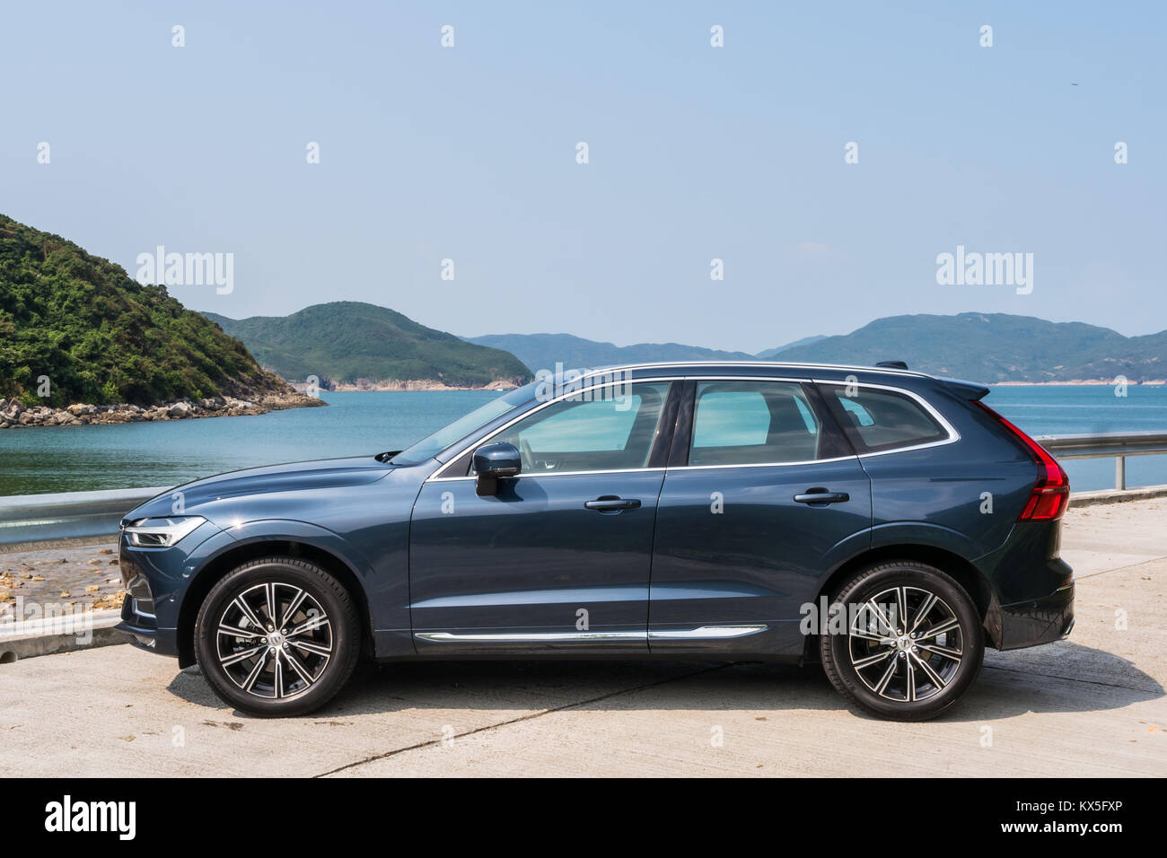 Hong Kong, Chine, 30 août 2017 : Volvo XC60 2017 Essai Routier jour Aug 30 2017 à Hong Kong. Banque D'Images