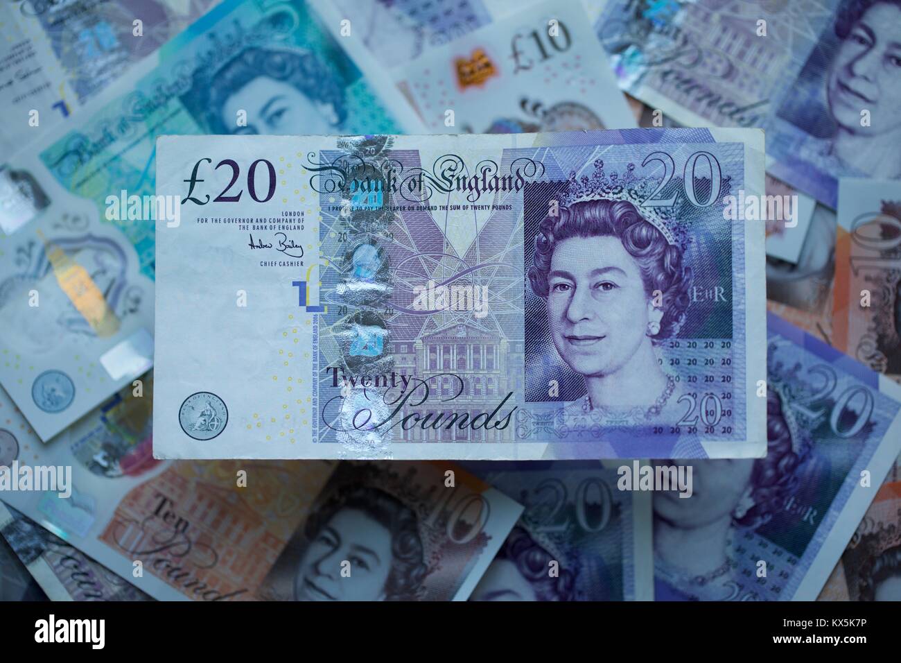 2007 La Banque d'Angleterre €20 note Banque D'Images