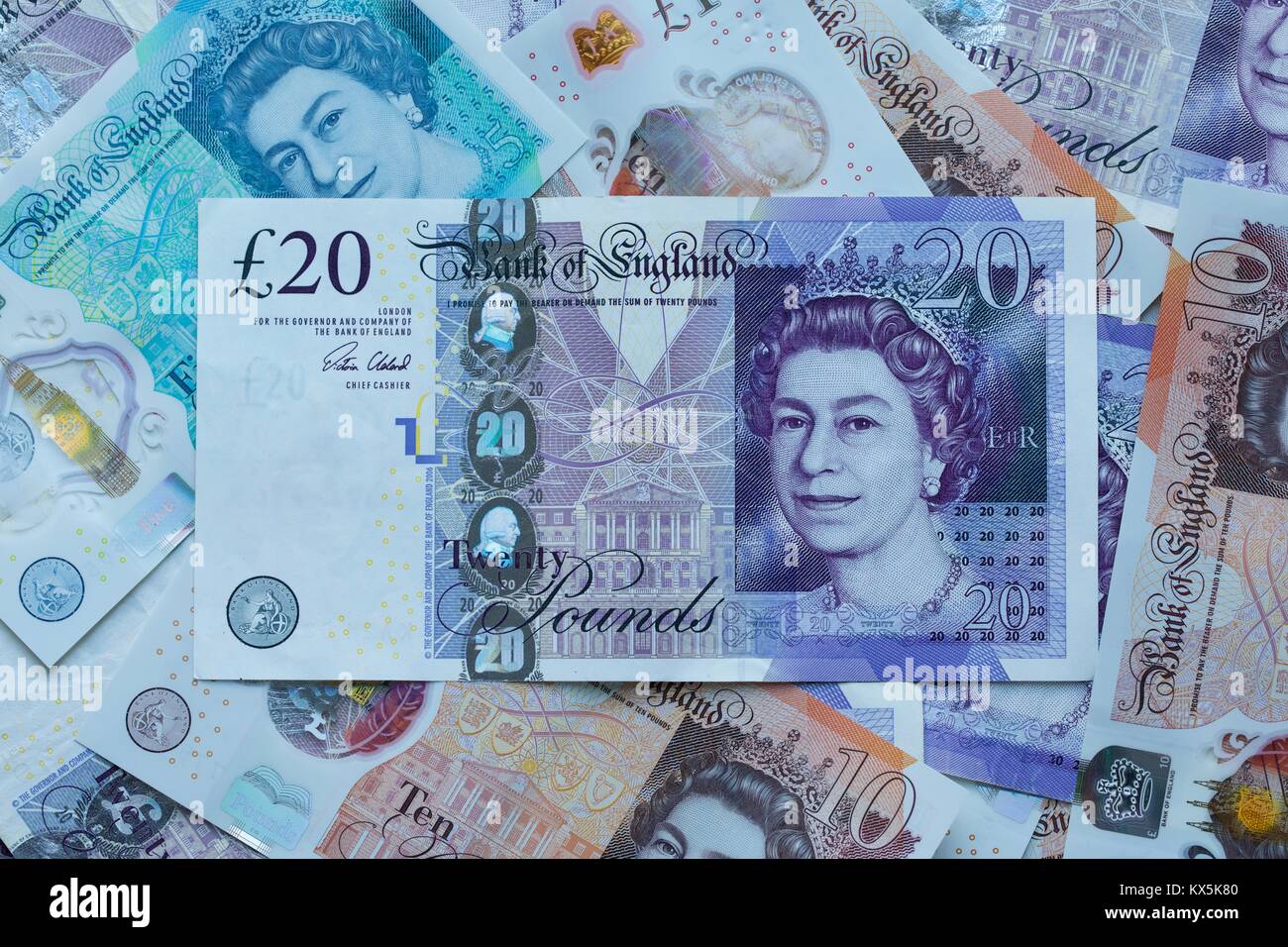 2007 La Banque d'Angleterre €20 note Banque D'Images