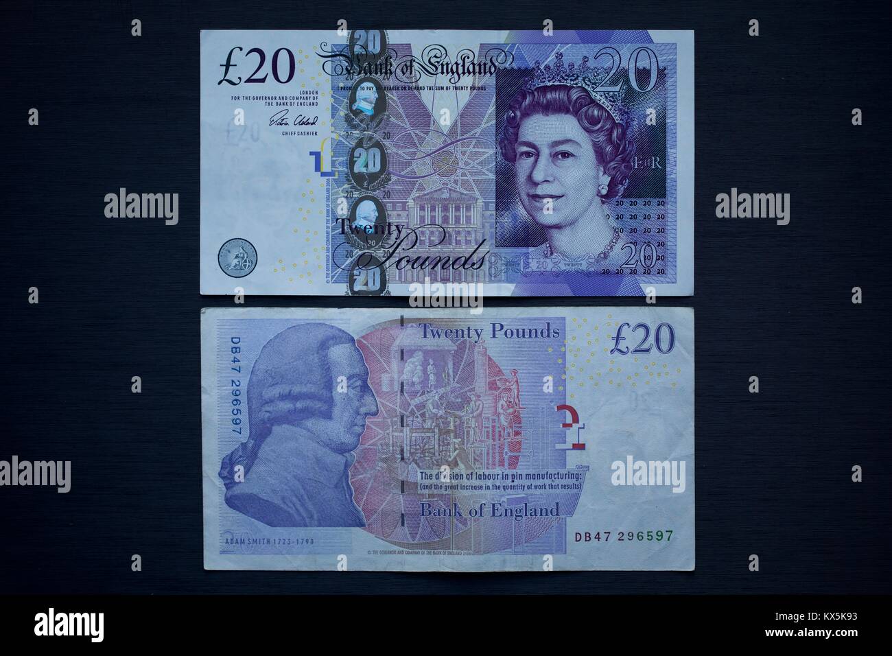 2007 La Banque d'Angleterre €20 note Banque D'Images
