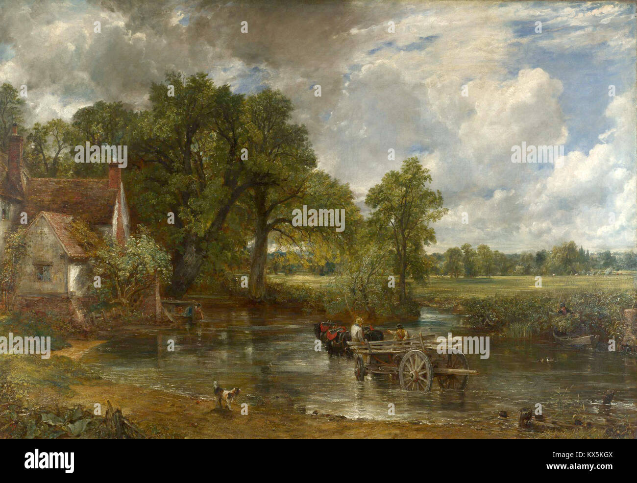 Le Hay Wain par John Constable Le Hay Wain Banque D'Images