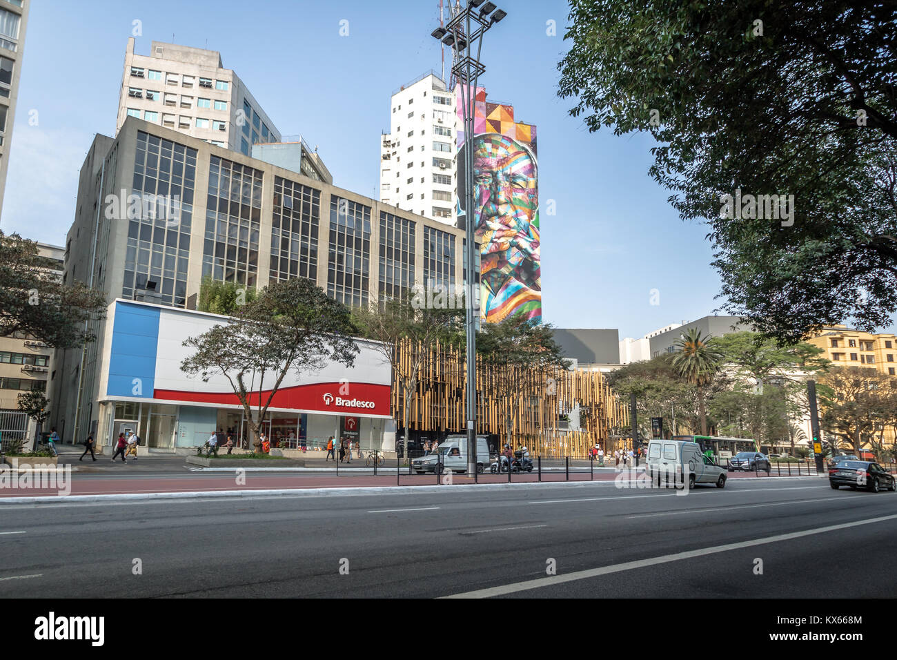 L'Avenue Paulista - Sao Paulo, Brésil Banque D'Images