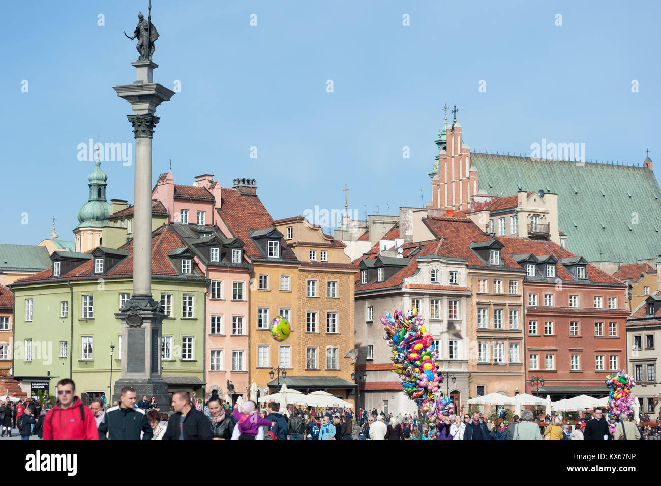 Polan Varsovie Octobre 2014 Centre-ville avec l'Europe de l'Est et de l'Architecture Moderne Banque D'Images