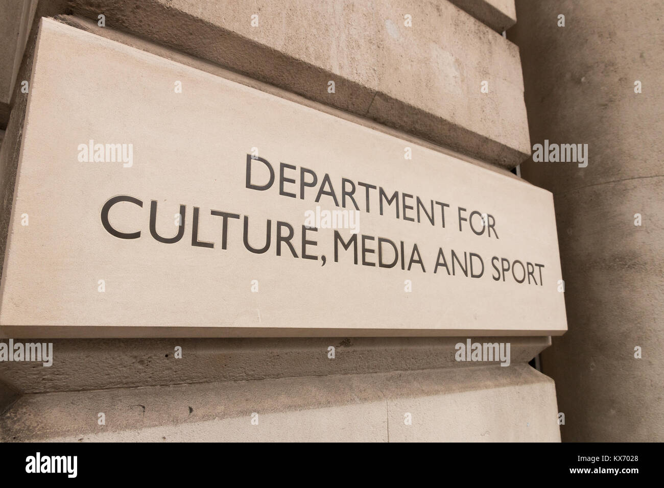 Ministère de la Culture, des médias et du sport Banque D'Images