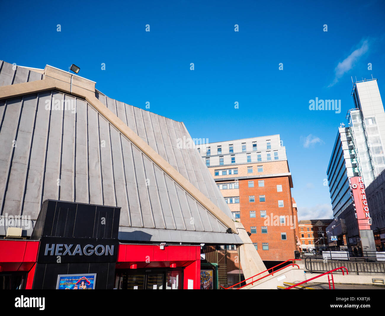 L'Hexagone, lieu de musique, Reading, Berkshire, Angleterre, RU, FR. Banque D'Images