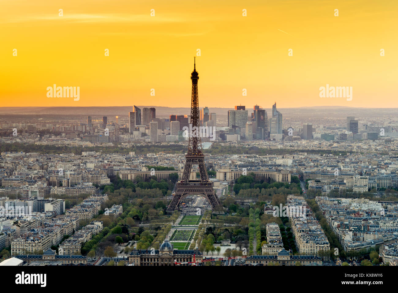 La Tour Eiffel de Paris, France Banque D'Images