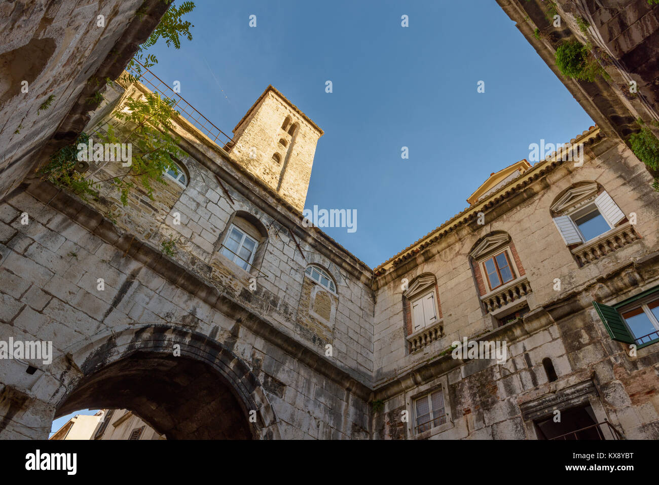 Iron Gate, le palais de Dioclétien, Split, Croatie Banque D'Images