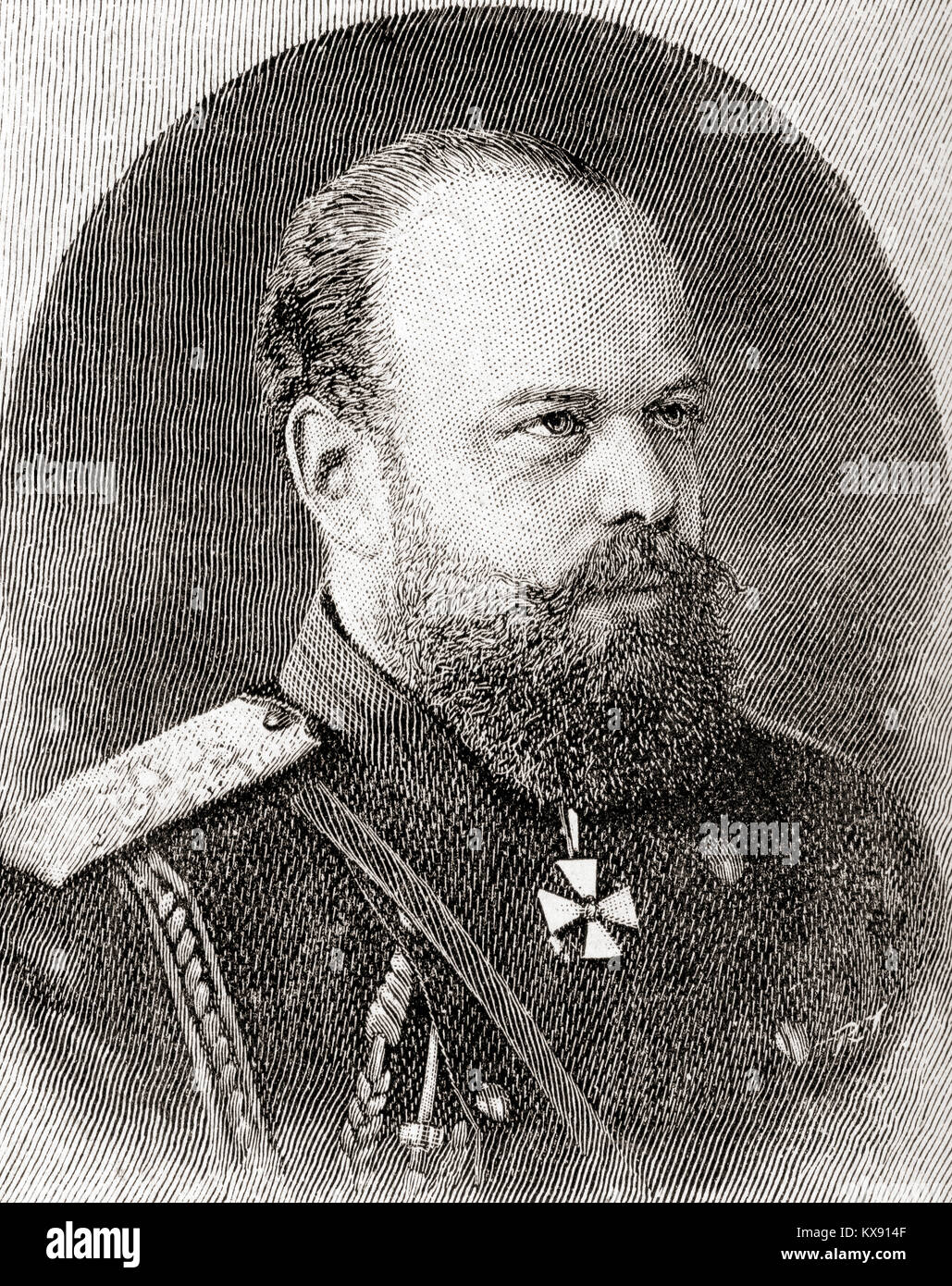 Alexandre III, 1845 - 1894. Empereur de Russie, roi de Pologne et Grand-duc de Finlande. Du Strand Magazine, publié en janvier à juin 1894. Banque D'Images