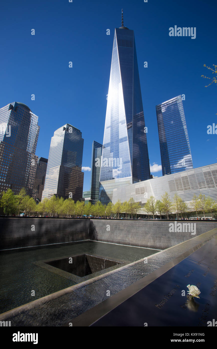 Le 9/11 Memorial, NY Banque D'Images