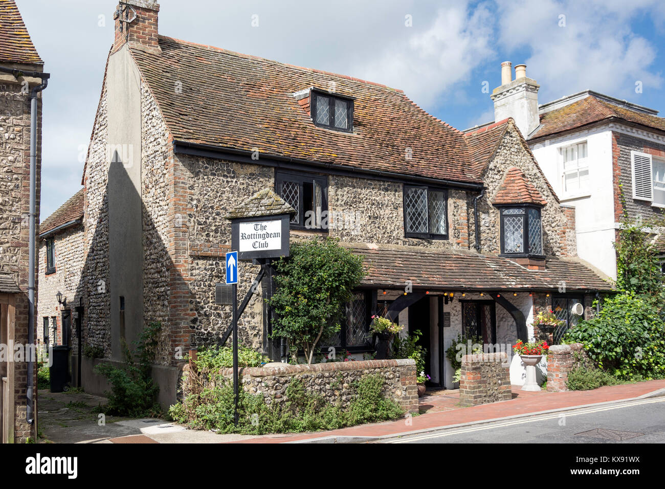 L'Rottingdean Club, High Street, Rottingdean, East Sussex, Angleterre, Royaume-Uni Banque D'Images