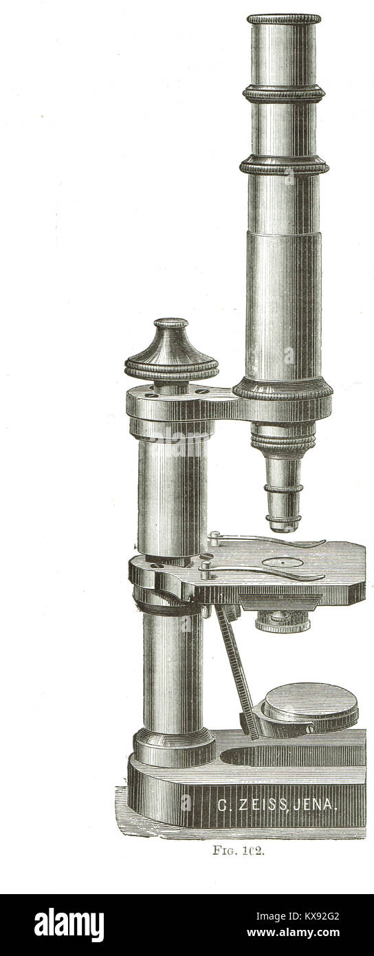 Carl Zeiss microscope de style continental dans forme Hartnack Banque D'Images