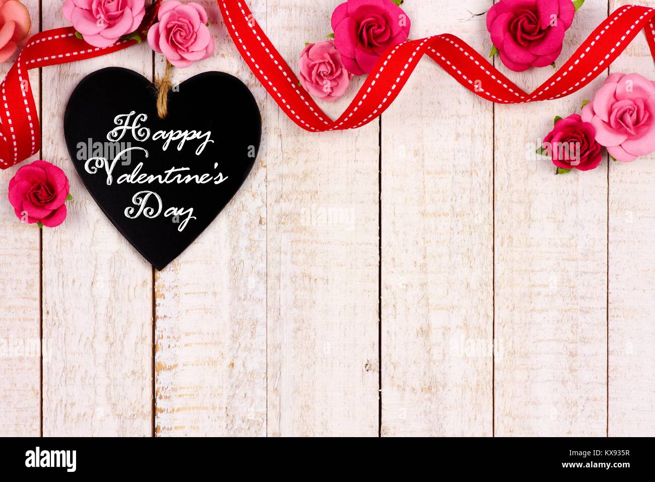 Happy valentines day note