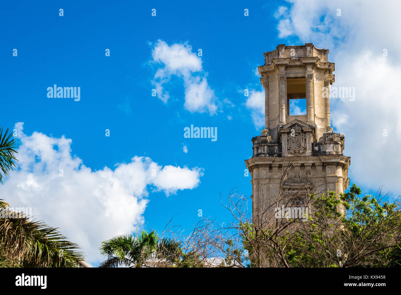 Bâtiment classé monument historique de la Havane Cuba Banque D'Images